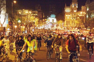 Bicicrítica celebrada en Madrid en marzo de 2009