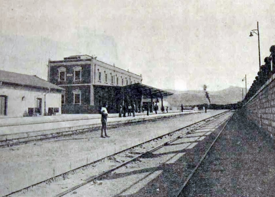 Estación de tren de Elda. Año 1933.