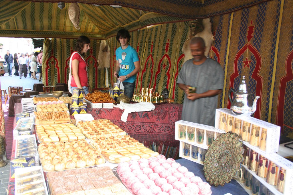tetería árabe mercado medieval