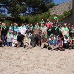 Voluntarios, amigos y miembros de la Asociación, amantes de la naturaleza todos, se reunieron en un número superior a las 70 personas en la finca de L'Avaiol