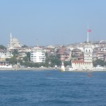 Parte de Estambul desde el estrecho del fósforo