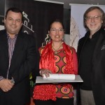 Ganadora absoluta, Victoria Trigo Bello junto a los concejales de cultura de Elda y Petrer