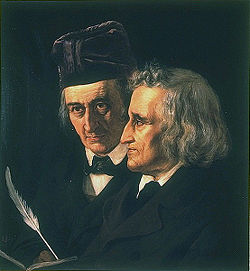 Retrato de los hermanos Grimm