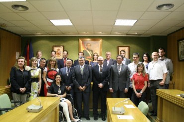 Los representantes políticos municipales en el pleno del pasado 16 de junio.