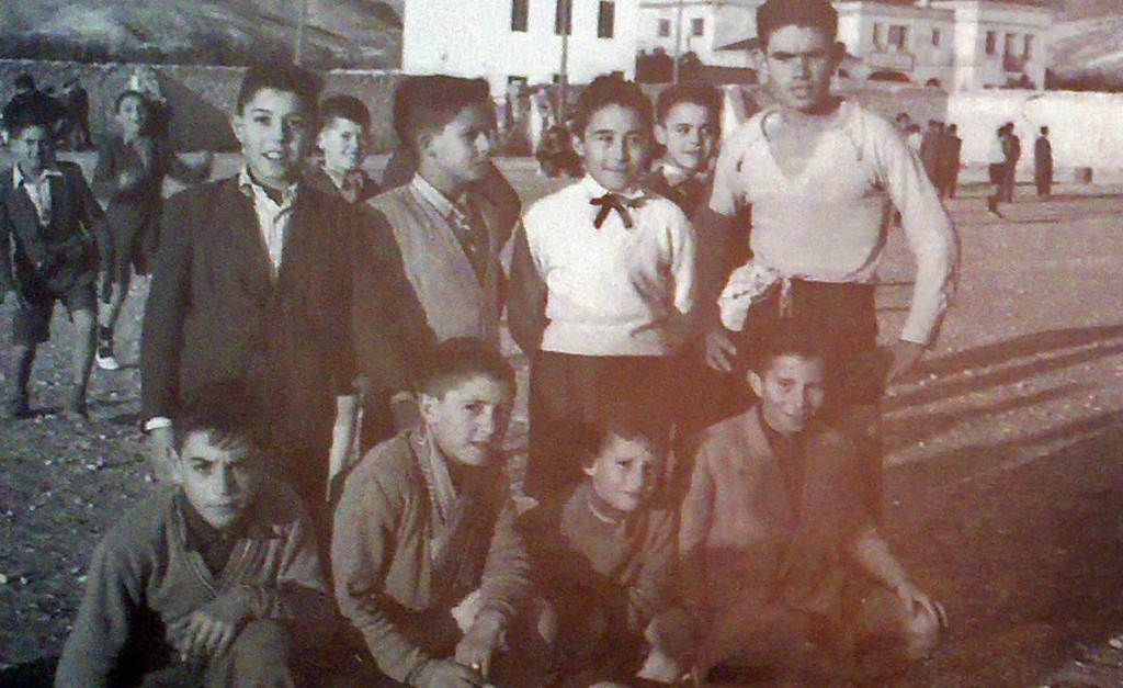 1958. Pascual, Juanito, Quique, Le, Esmeraldo, Sacri, Maní y Viví.