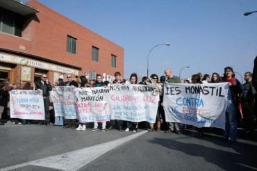 Imagen de las protestas llevadas a cabo por el sector educativo el pasado 25 de enero