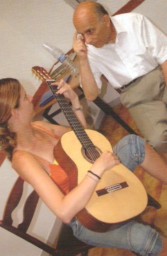 Anders Clemens impartiendo clase durante la Semana de la Guitarra