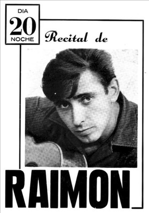 Cartell d'un concert de Raimon al barri de Gràcia, 1975.