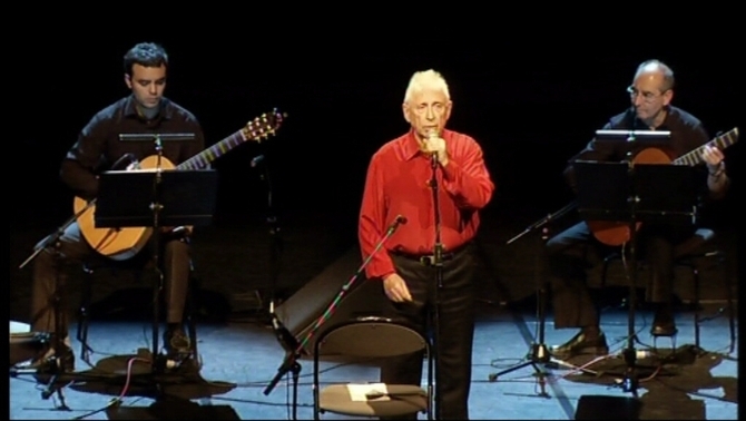 Raimon a Barcelona celebrant el seu 75 aniversari a l'Auditori de Barcelona, el passat 3 de desembre
