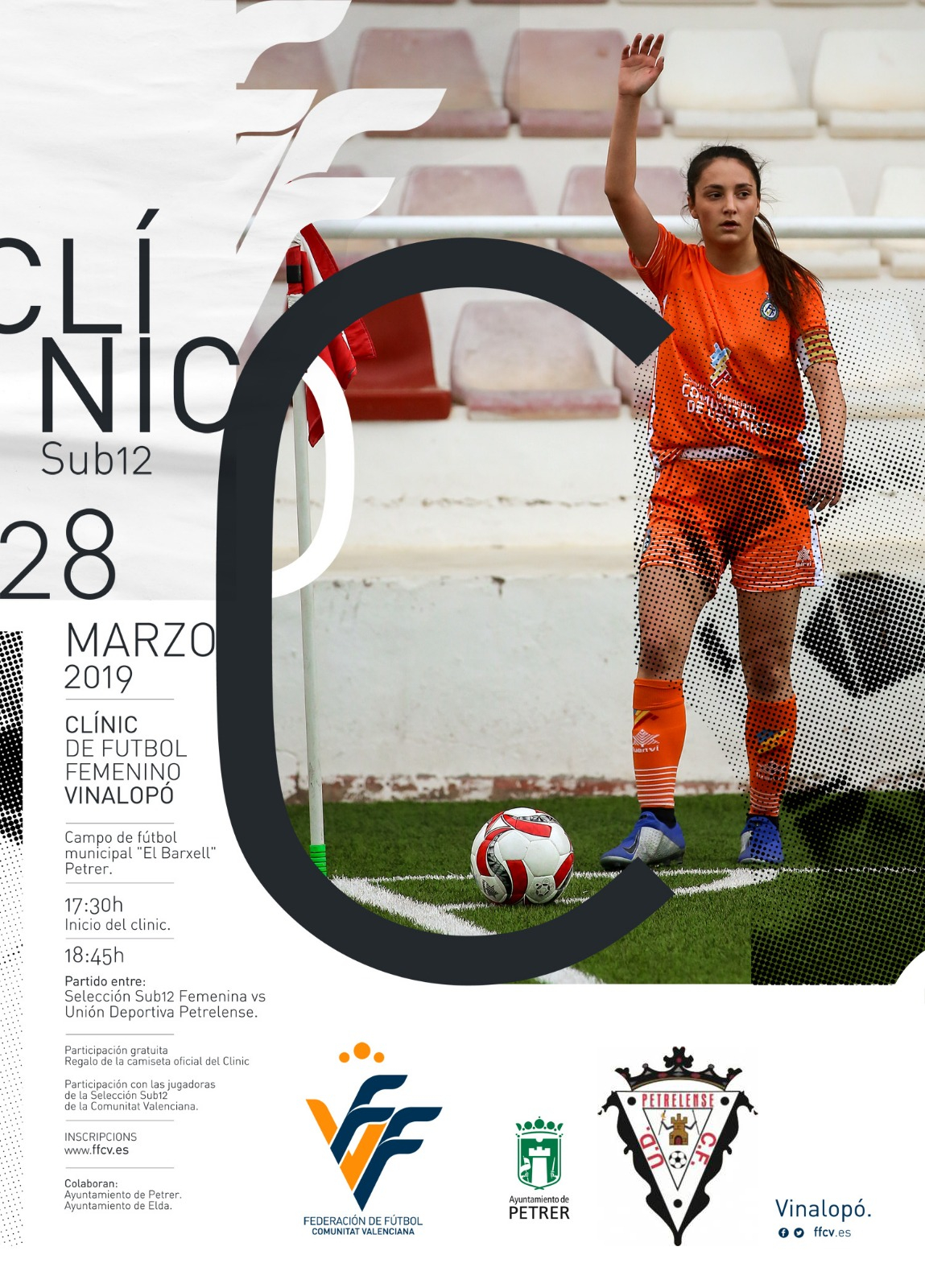 Cartel_Clinic_futbol_femenino_Petrer_28_03_19